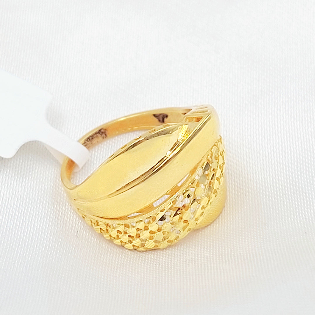 21K خاتم اكسترا-مجوهرات الشيخ سعيد-Saeed Jewelry 