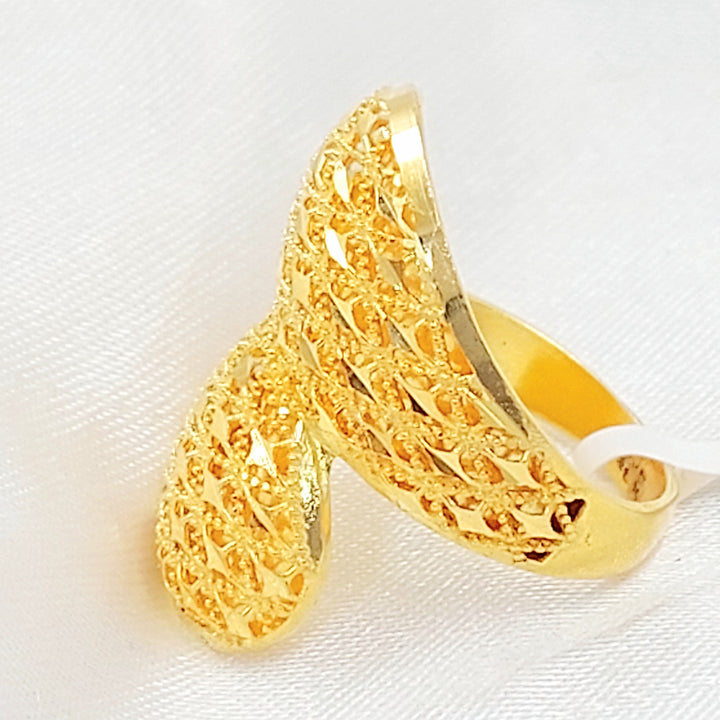 Deluxe Ring Made of 21K Gold by Saeed Jewelry 