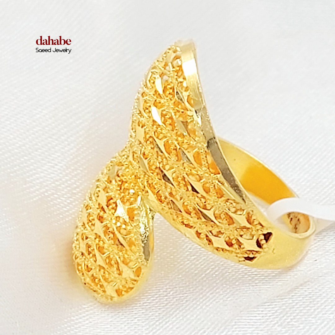 21K خاتم اكسترا-مجوهرات الشيخ سعيد-Saeed Jewelry 