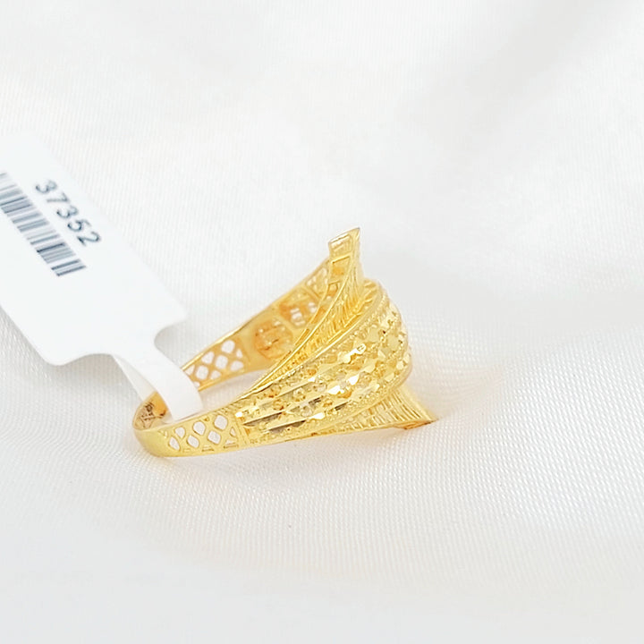 21K خاتم اكسترا-مجوهرات الشيخ سعيد-Saeed Jewelry 