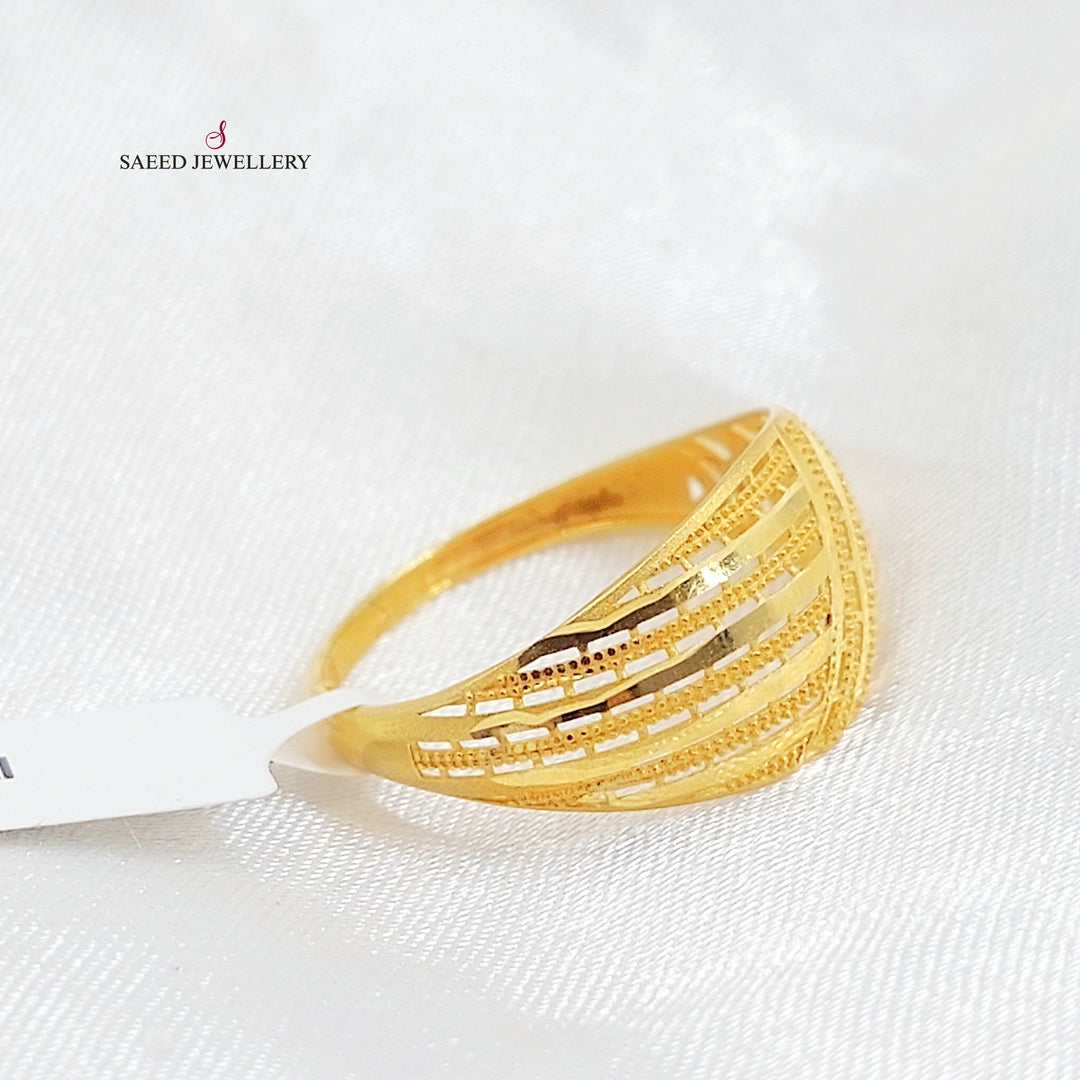 Deluxe Ring Made of 21K Gold by Saeed Jewelry 
