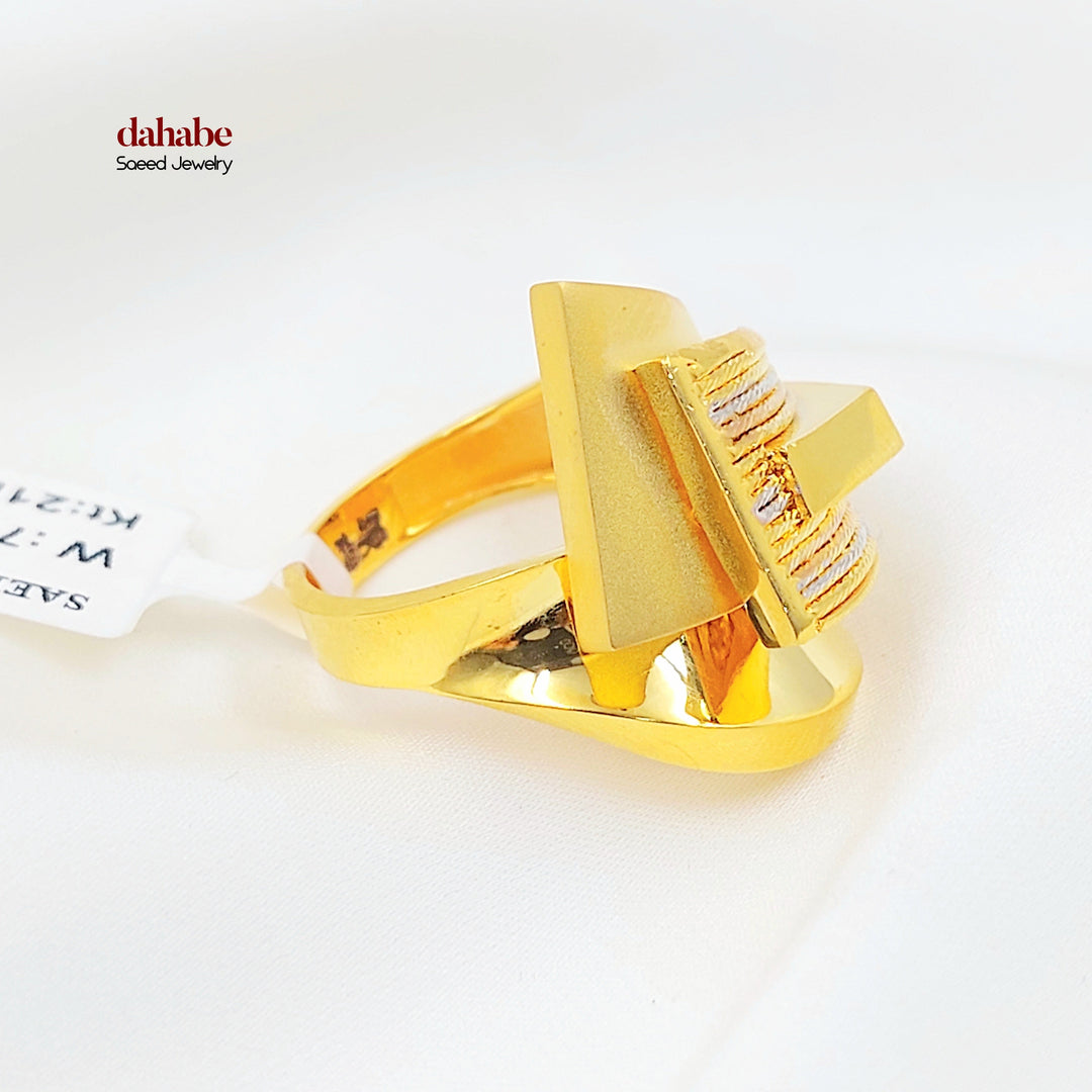21K خاتم اكسترا-مجوهرات الشيخ سعيد-Saeed Jewelry 