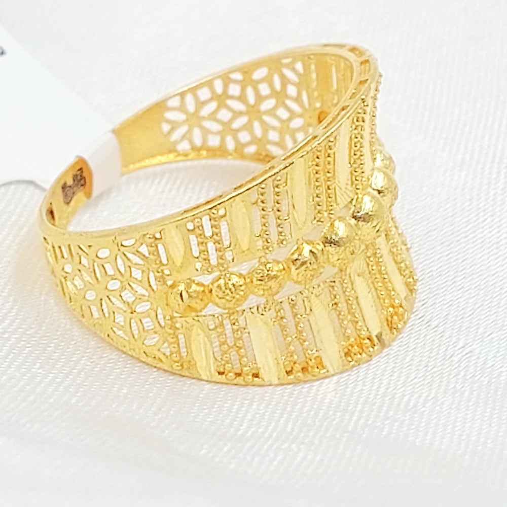 Deluxe Ring Made of 21K Gold by Saeed Jewelry 