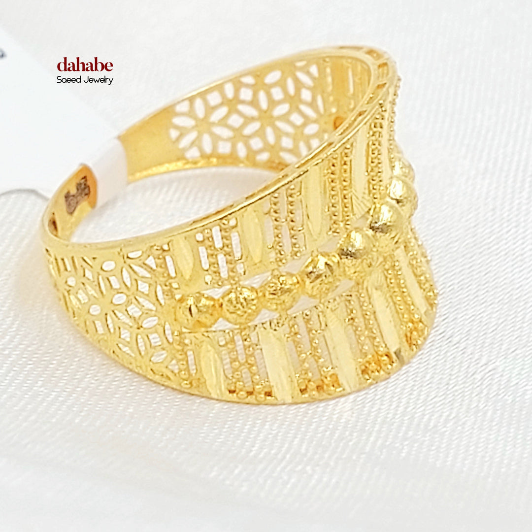 21K خاتم اكسترا-مجوهرات الشيخ سعيد-Saeed Jewelry 