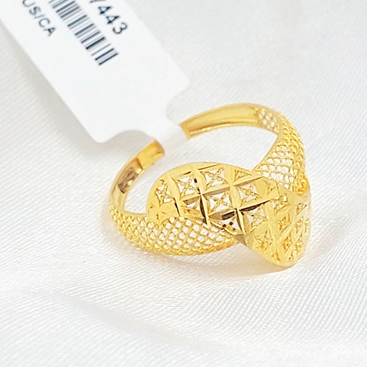 Deluxe Ring Made of 21K Gold by Saeed Jewelry 