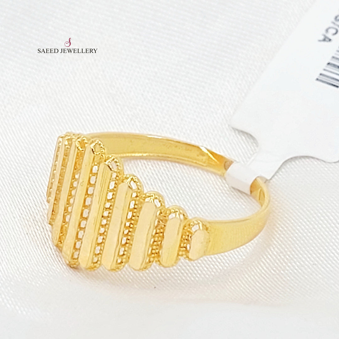 Deluxe Ring Made of 21K Gold by Saeed Jewelry 