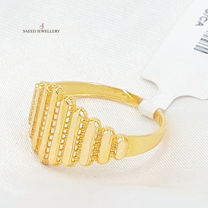 Deluxe Ring Made of 21K Gold by Saeed Jewelry 