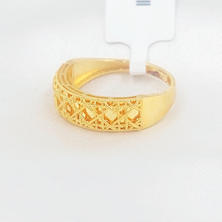 21K خاتم اكسترا-مجوهرات الشيخ سعيد-Saeed Jewelry 