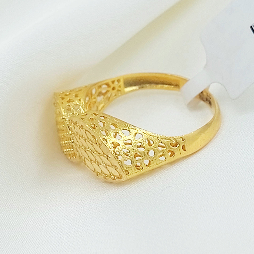 21K خاتم اكسترا-مجوهرات الشيخ سعيد-Saeed Jewelry 