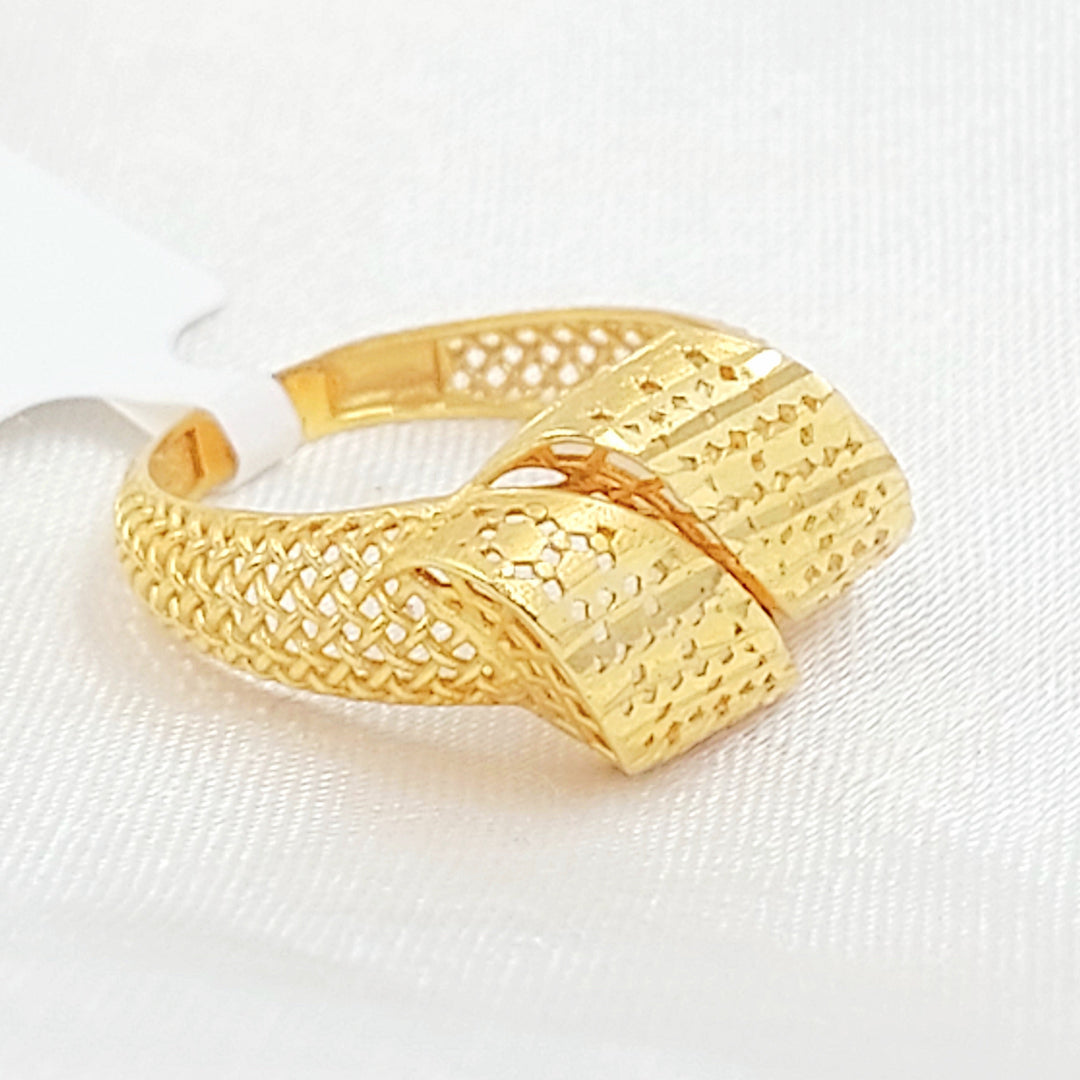 Deluxe Ring Made of 21K Gold by Saeed Jewelry 