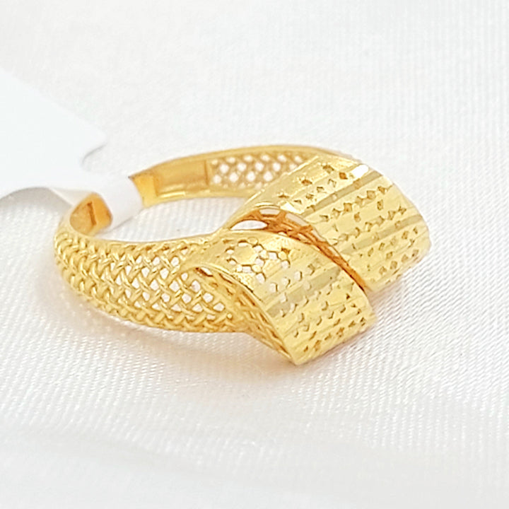 Deluxe Ring Made of 21K Gold by Saeed Jewelry 