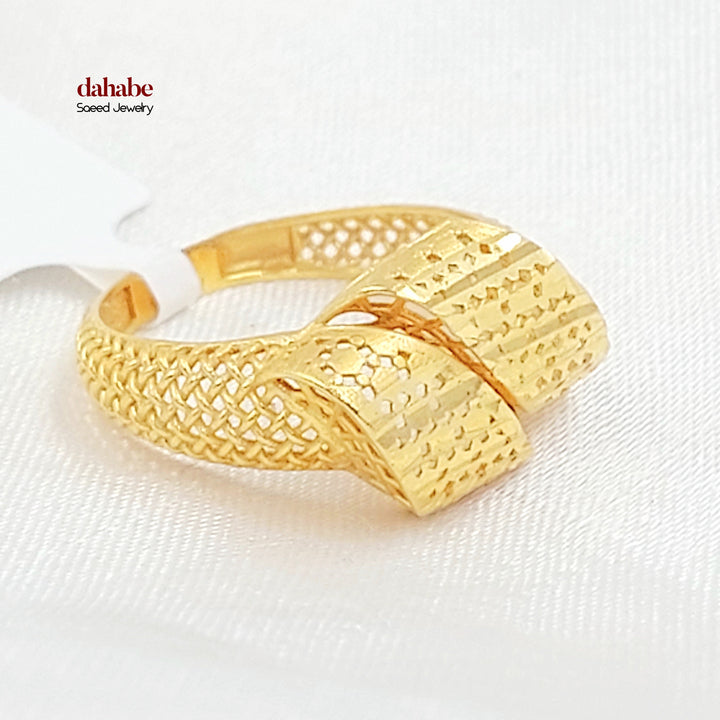 21K خاتم اكسترا-مجوهرات الشيخ سعيد-Saeed Jewelry 