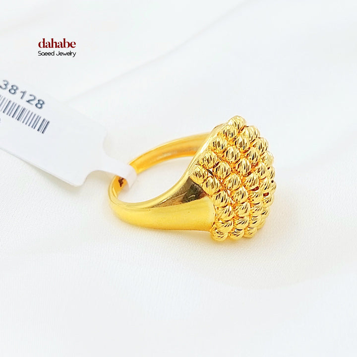 Deluxe Balls Ring Made of 21K Gold by Saeed Jewelry 
