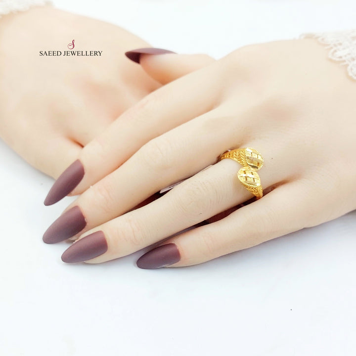 Deluxe Ring Made of 21K Gold by Saeed Jewelry 