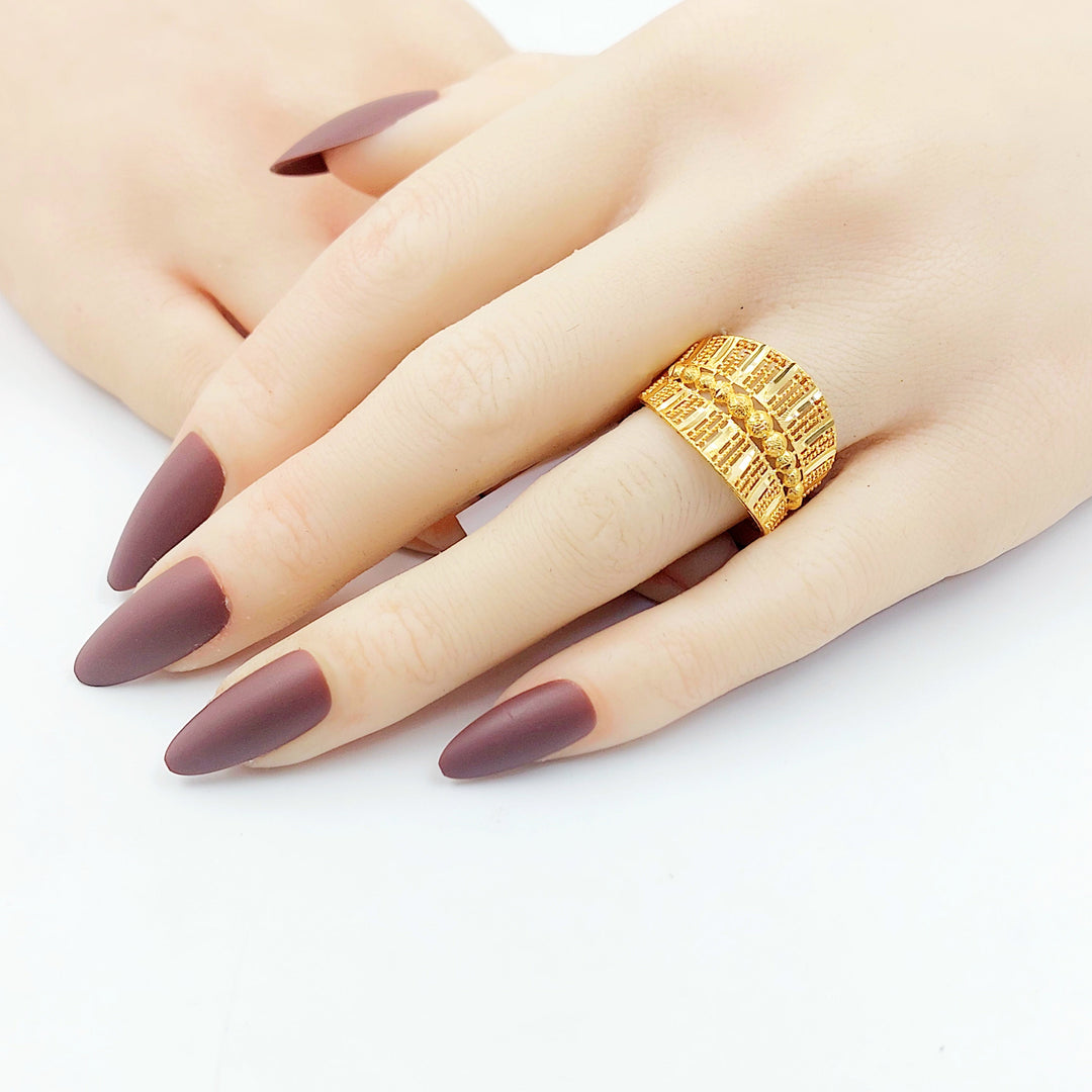 Deluxe Ring Made of 21K Gold by Saeed Jewelry 