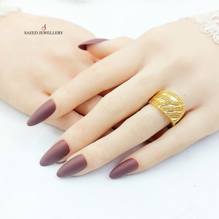 Deluxe Ring Made of 21K Gold by Saeed Jewelry 