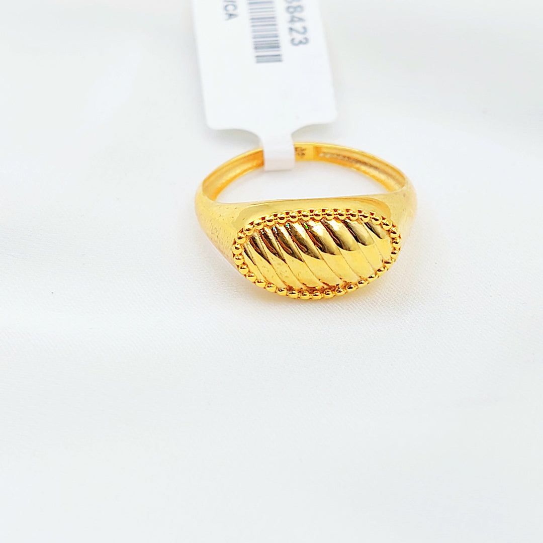 Deluxe Ring Made of 21K Gold by Saeed Jewelry 