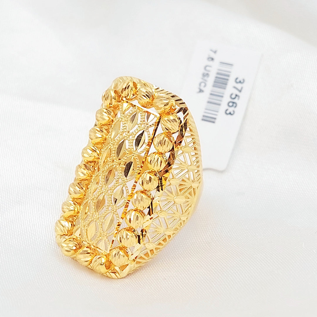 Deluxe Balls Ring Made of 21K Gold by Saeed Jewelry 