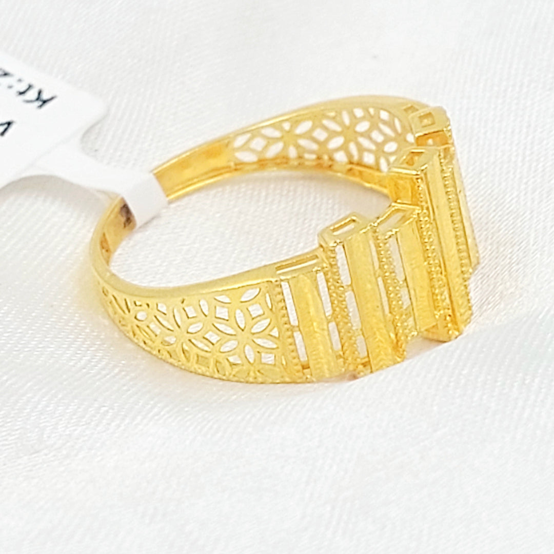 Deluxe Ring Made of 21K Gold by Saeed Jewelry 