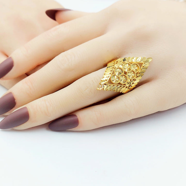 21K خاتم اكسترا-مجوهرات الشيخ سعيد-Saeed Jewelry 
