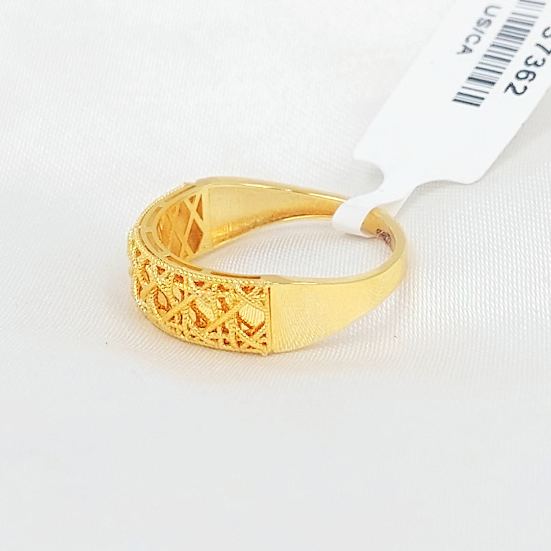 21K خاتم اكسترا-مجوهرات الشيخ سعيد-Saeed Jewelry 