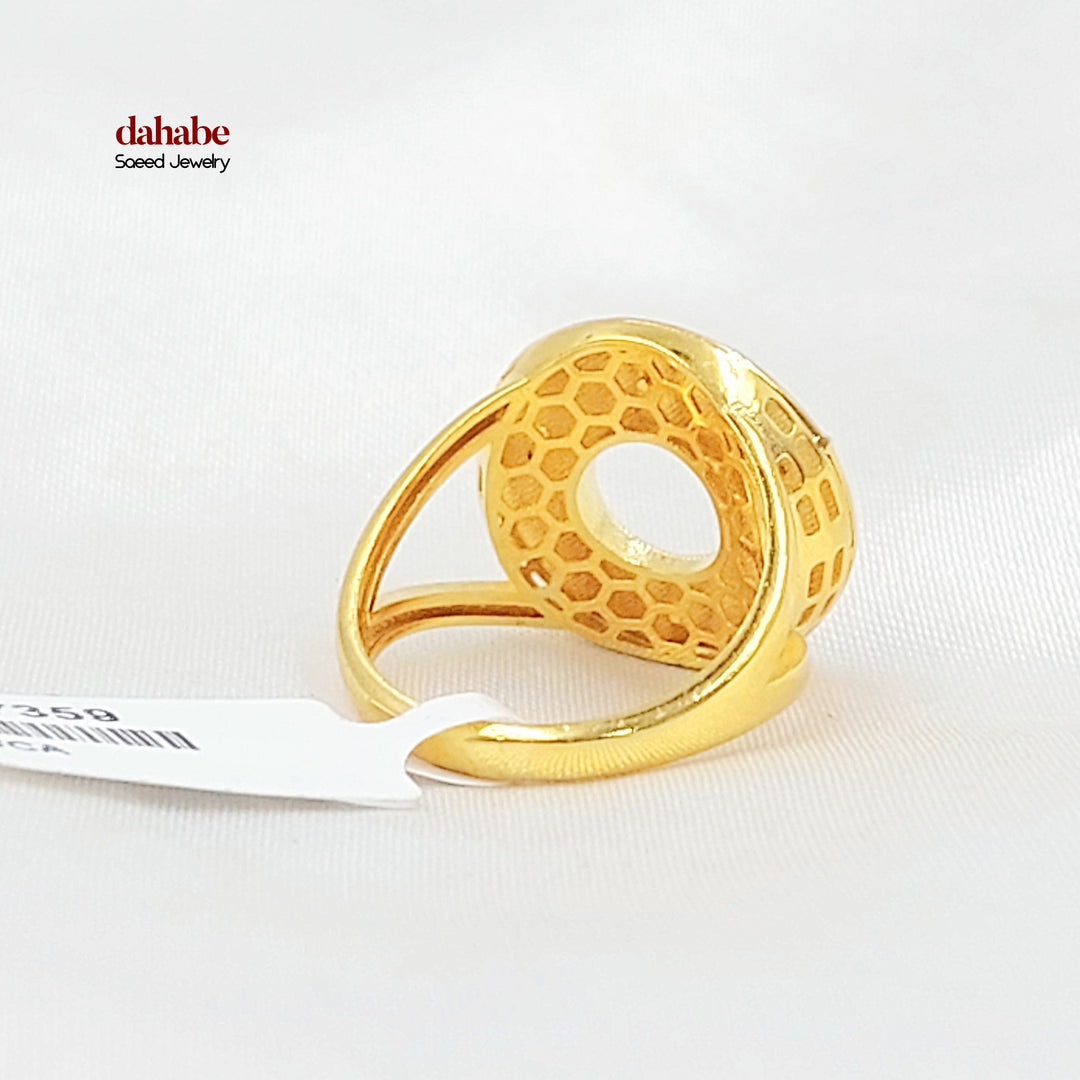 21K خاتم اكسترا-مجوهرات الشيخ سعيد-Saeed Jewelry 