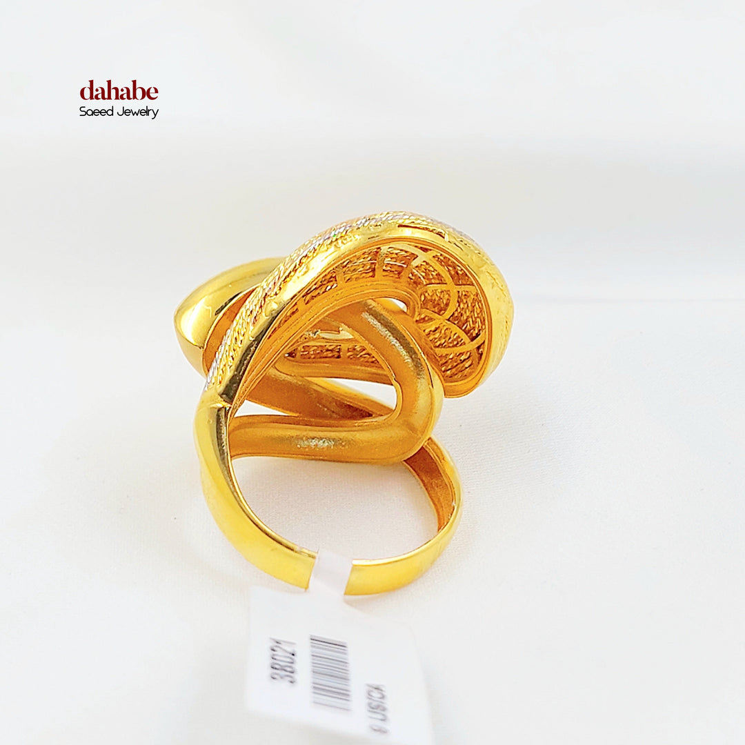 21K خاتم اكسترا-مجوهرات الشيخ سعيد-Saeed Jewelry 