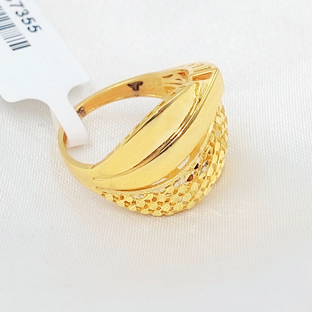 21K خاتم اكسترا-مجوهرات الشيخ سعيد-Saeed Jewelry 