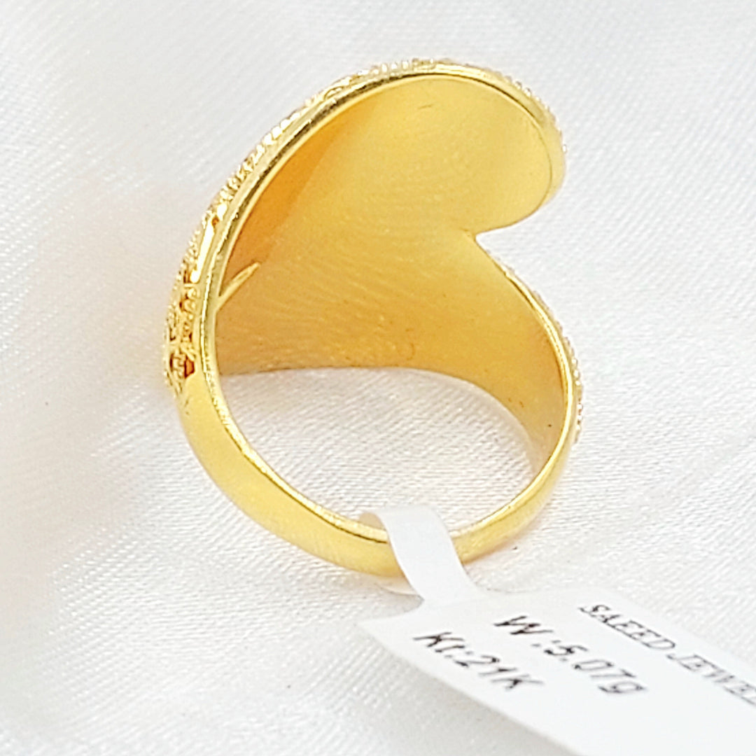Deluxe Ring Made of 21K Gold by Saeed Jewelry 