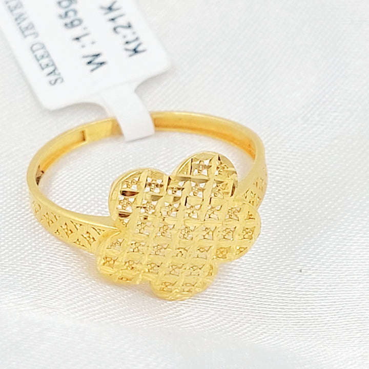 Deluxe Ring Made of 21K Gold by Saeed Jewelry 