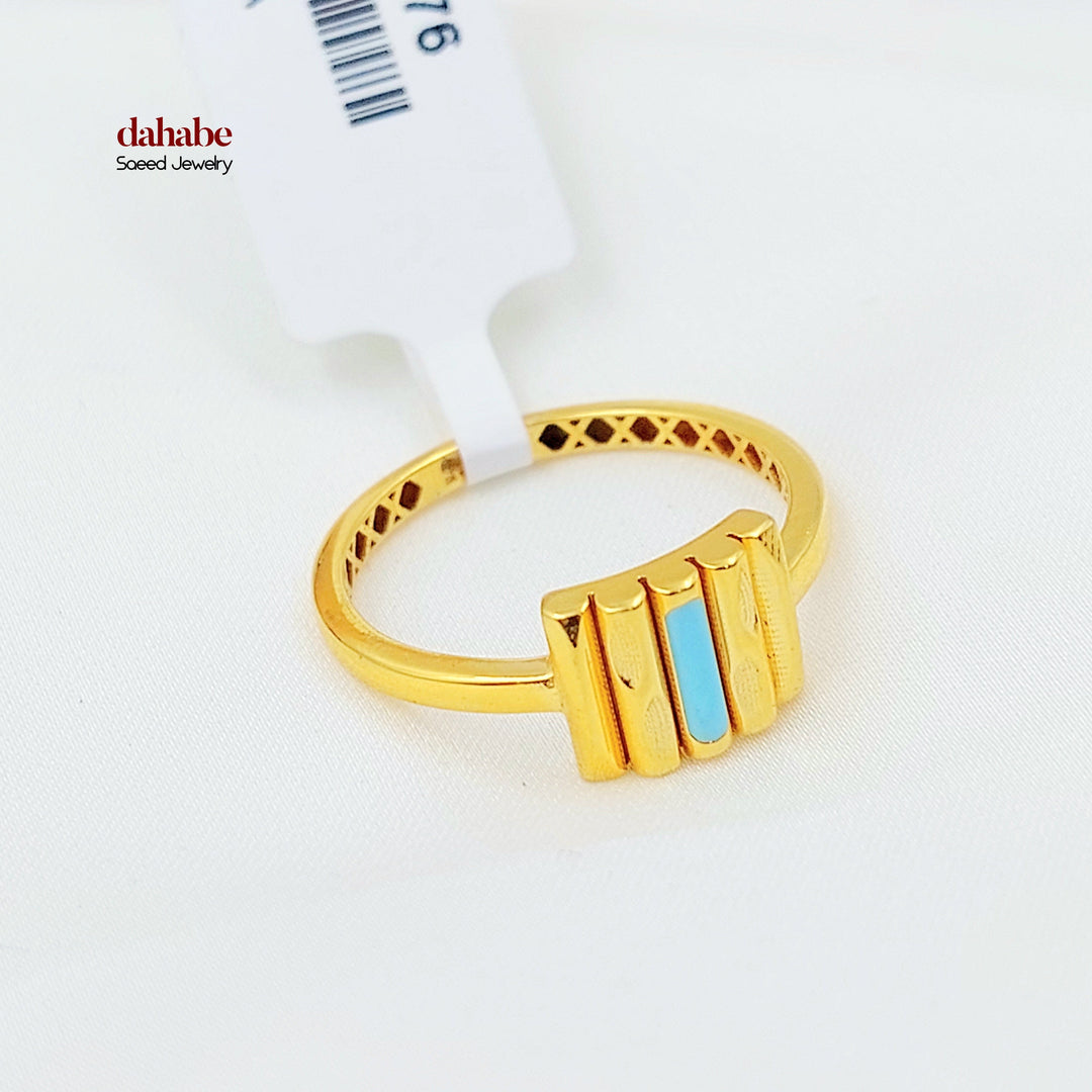 Deluxe Ring Made of 21K Gold by Saeed Jewelry 