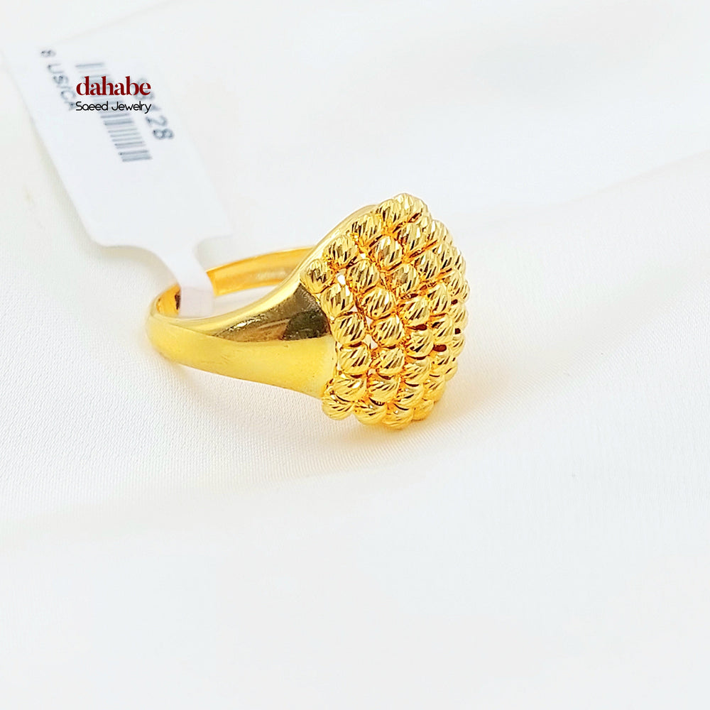 Deluxe Balls Ring Made of 21K Gold by Saeed Jewelry 