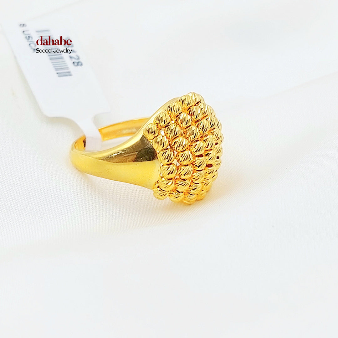 Deluxe Balls Ring Made of 21K Gold by Saeed Jewelry 