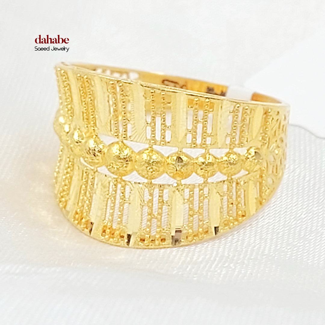 21K خاتم اكسترا-مجوهرات الشيخ سعيد-Saeed Jewelry 