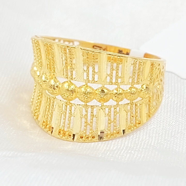Deluxe Ring Made of 21K Gold by Saeed Jewelry 