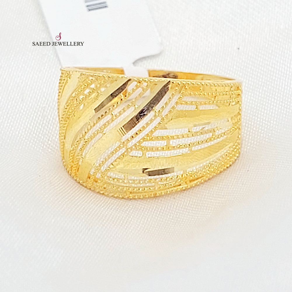Deluxe Ring Made of 21K Gold by Saeed Jewelry 