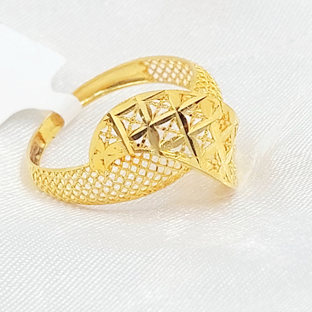 Deluxe Ring Made of 21K Gold by Saeed Jewelry 