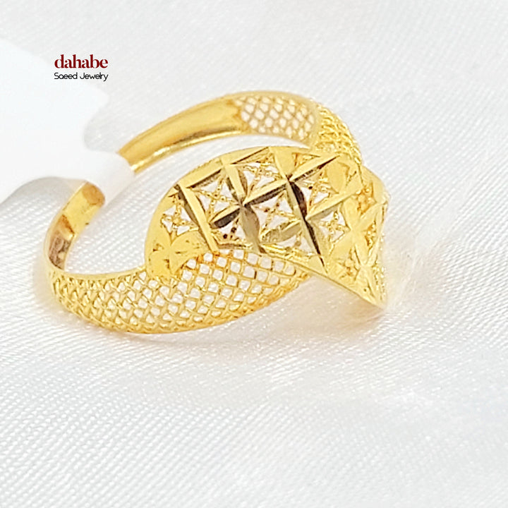 21K خاتم اكسترا-مجوهرات الشيخ سعيد-Saeed Jewelry 