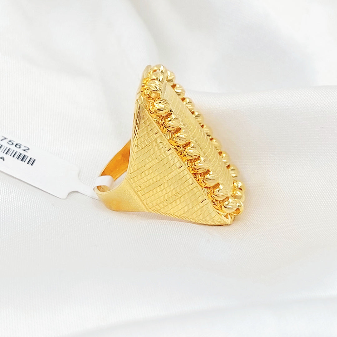 Deluxe Balls Ring Made of 21K Gold by Saeed Jewelry 