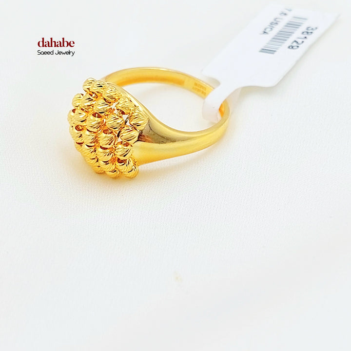 Deluxe Balls Ring Made of 21K Gold by Saeed Jewelry 