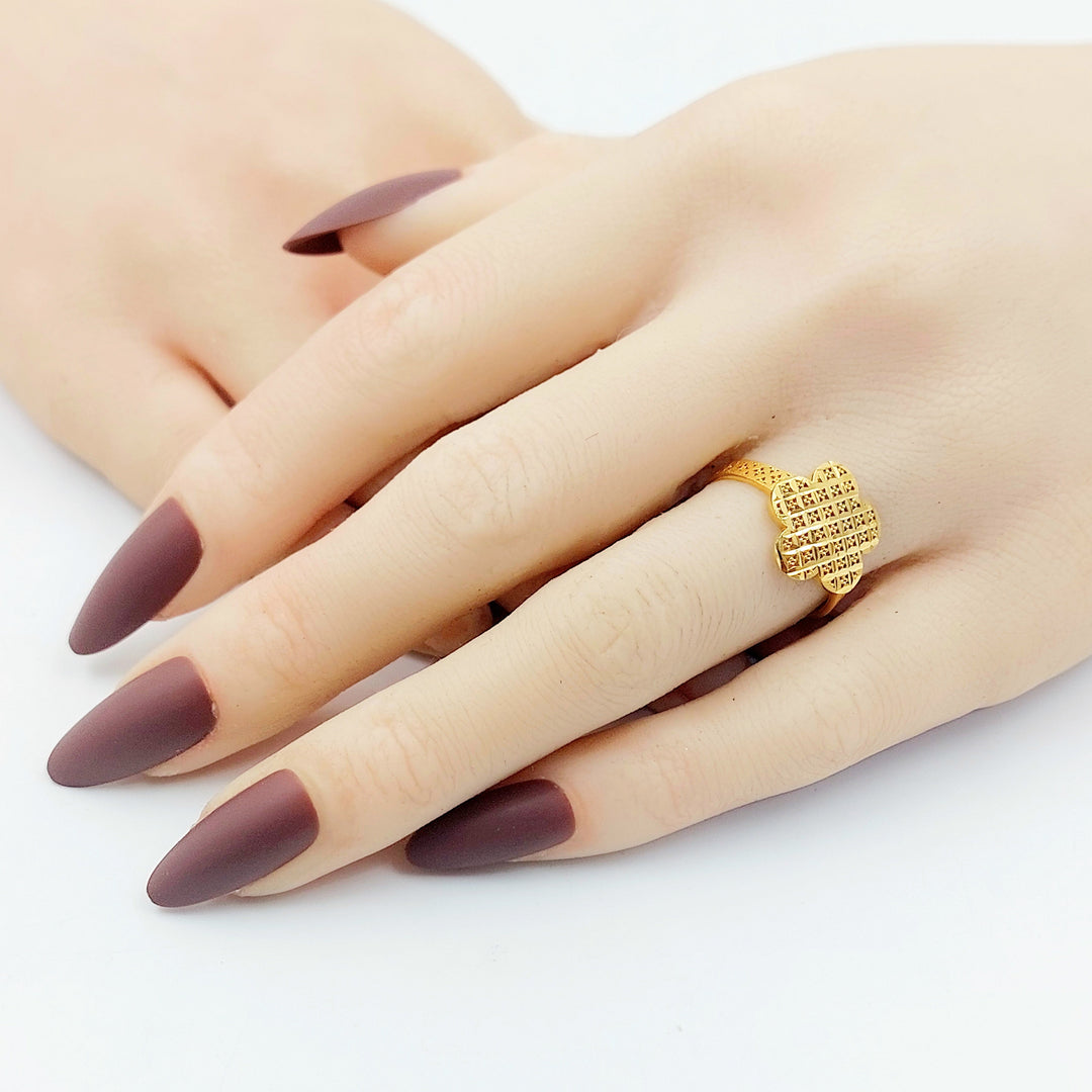 Deluxe Ring Made of 21K Gold by Saeed Jewelry 