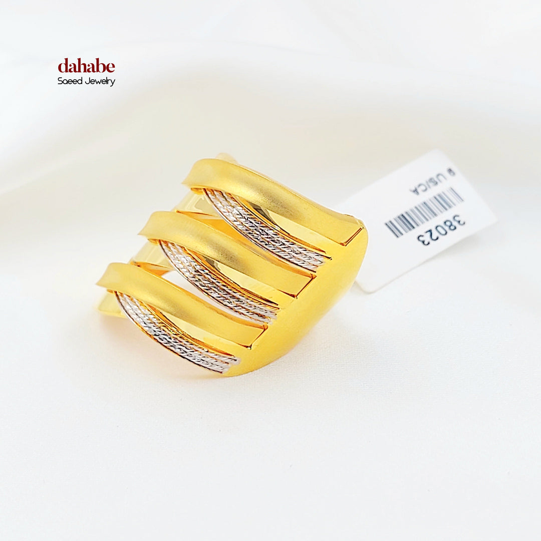 21K خاتم اكسترا-مجوهرات الشيخ سعيد-Saeed Jewelry 