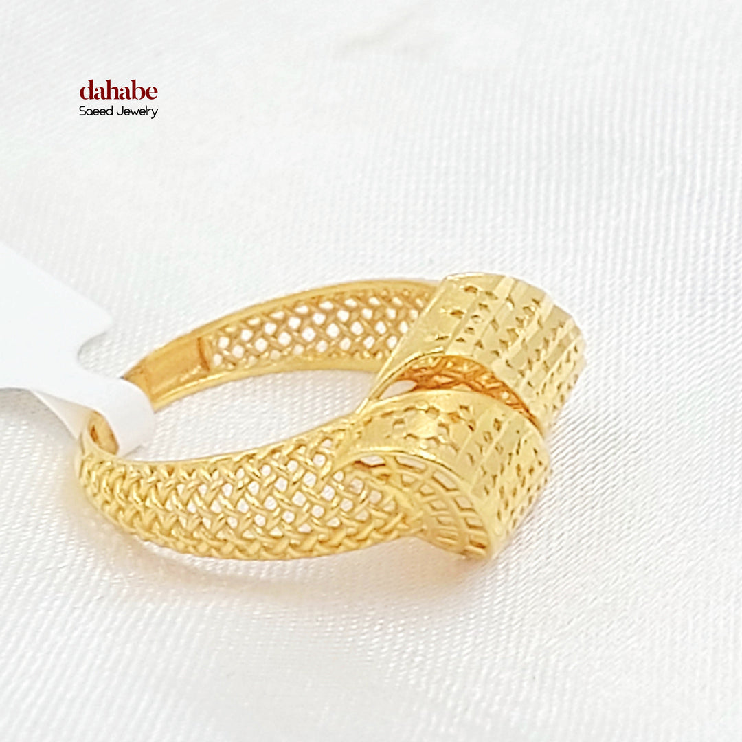 21K خاتم اكسترا-مجوهرات الشيخ سعيد-Saeed Jewelry 