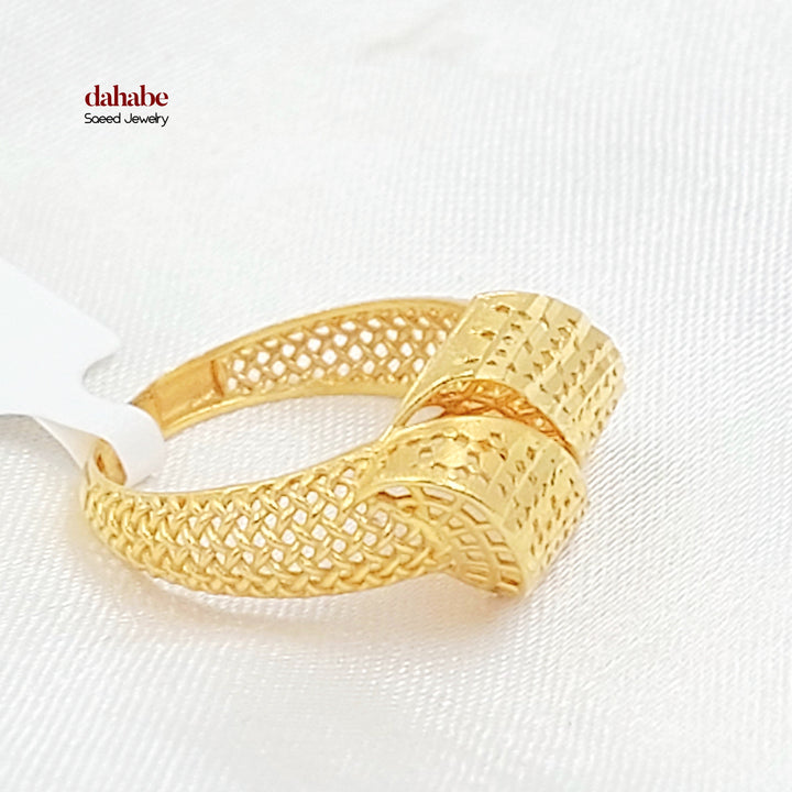 21K خاتم اكسترا-مجوهرات الشيخ سعيد-Saeed Jewelry 