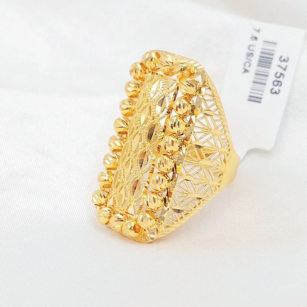 Deluxe Balls Ring Made of 21K Gold by Saeed Jewelry 