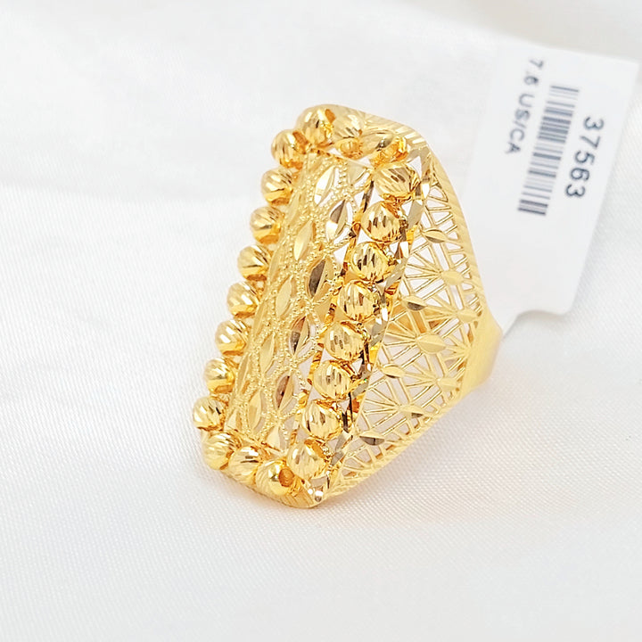 Deluxe Balls Ring Made of 21K Gold by Saeed Jewelry 