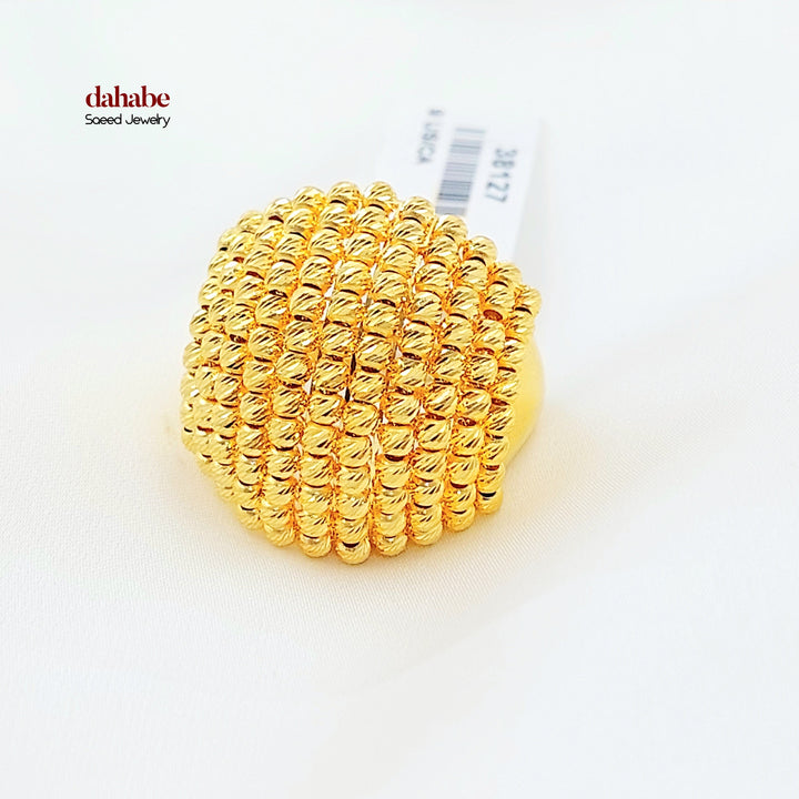 Deluxe Balls Ring Made of 21K Gold by Saeed Jewelry 