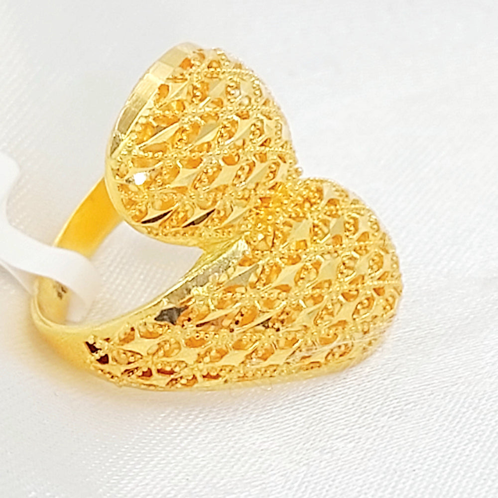 Deluxe Ring Made of 21K Gold by Saeed Jewelry 