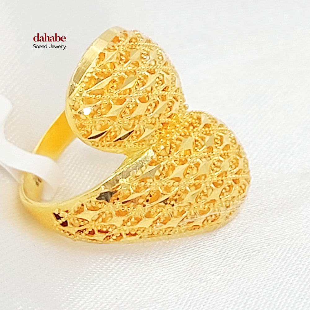 21K خاتم اكسترا-مجوهرات الشيخ سعيد-Saeed Jewelry 