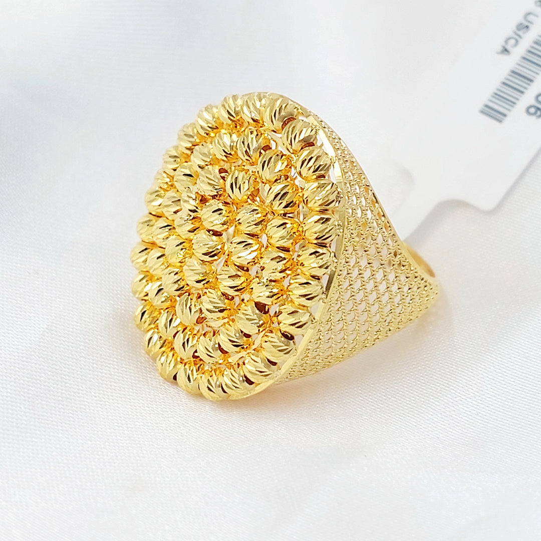 Deluxe Balls Ring Made of 21K Gold by Saeed Jewelry 